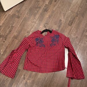 Plaid top